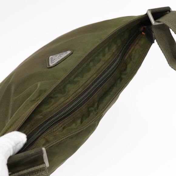 PRADA Shoulder Bag Nylon Khaki - Picture 6 of 9
